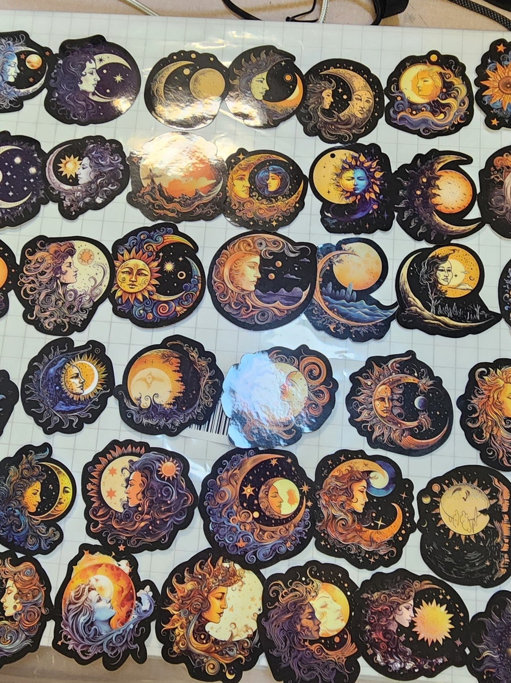 50 Celestial Moon & Sun Sticker